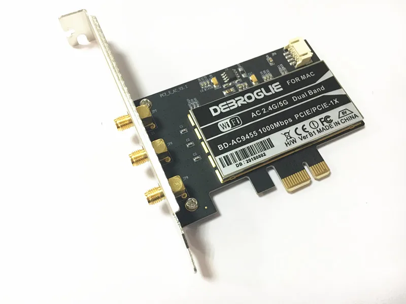 DEBROGLIE 1000 Мбит/с двухдиапазонный 802.11ac Настольный PCI E WiFi адаптер PCi Express