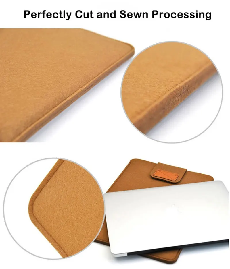Universal Lã Feltro Tecido Tablet Capa, Bolsa