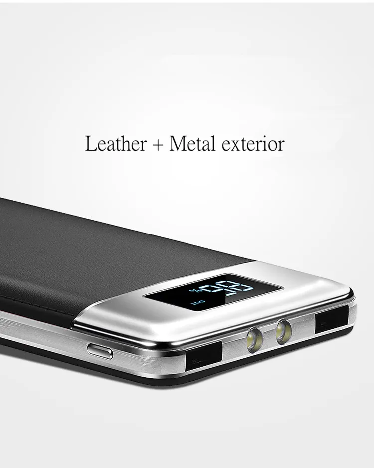 Double USB power bank 30000mah External Battery LCD Portable Mobile phone Charger powerbank for iPhone X samsung note 8 xiaomi