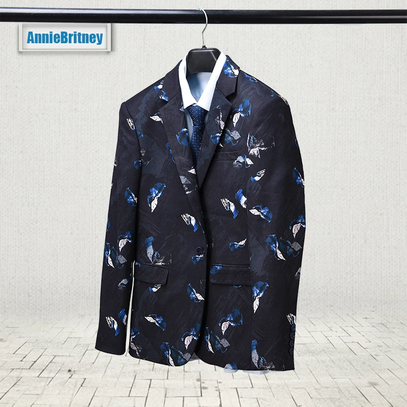Последние конструкции пальто брюки черные куртки Для мужчин Slim Fit Формальные цветочный этап Blazer Пром брак пользовательские смокинг жениха стиль 2 шт