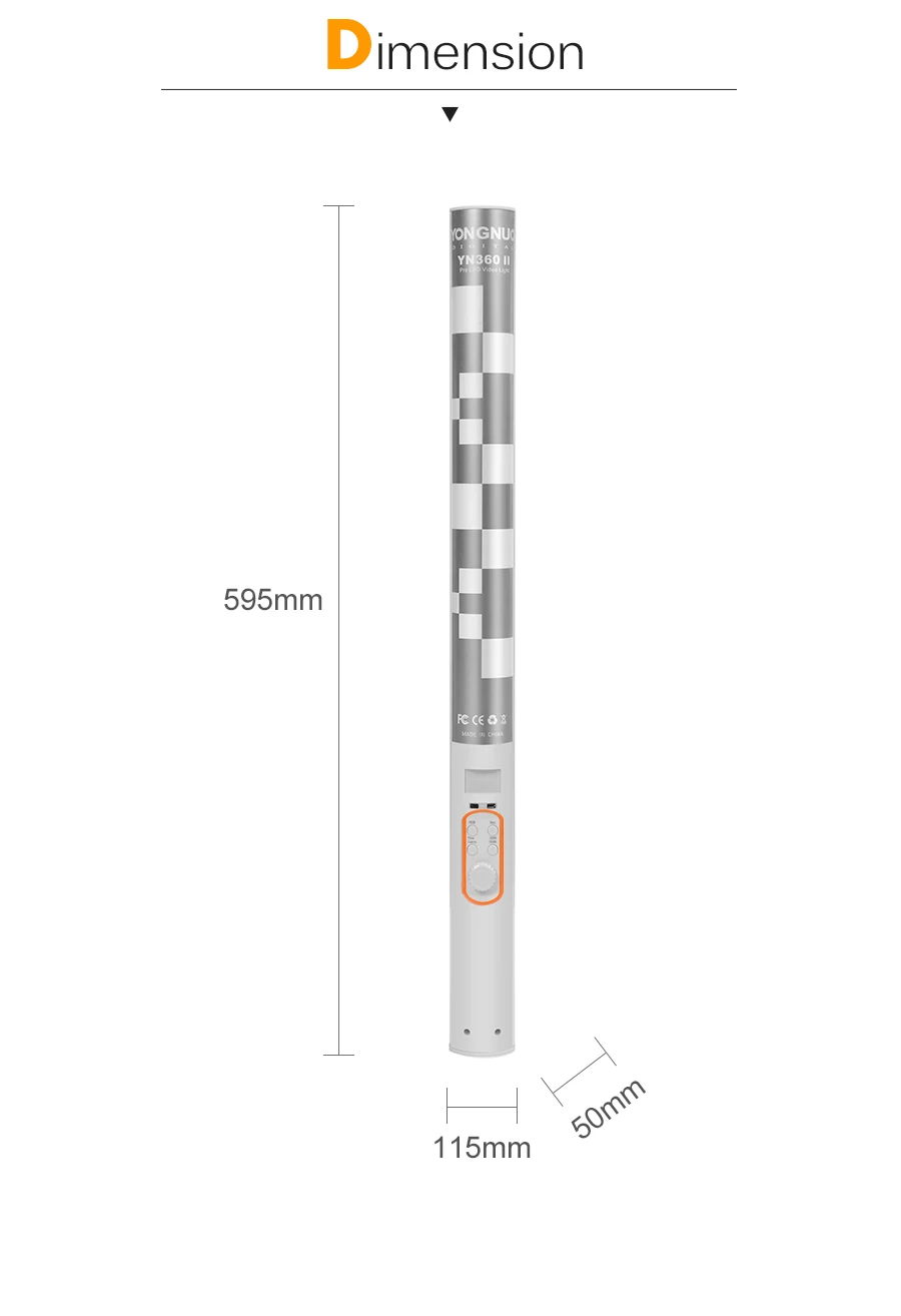 YONGNUO YN360II YN360 II 3200 K-5500 K сменный RBG цветной ручной светодиодный видео свет со встроенной литиевой батареей 5200mAh