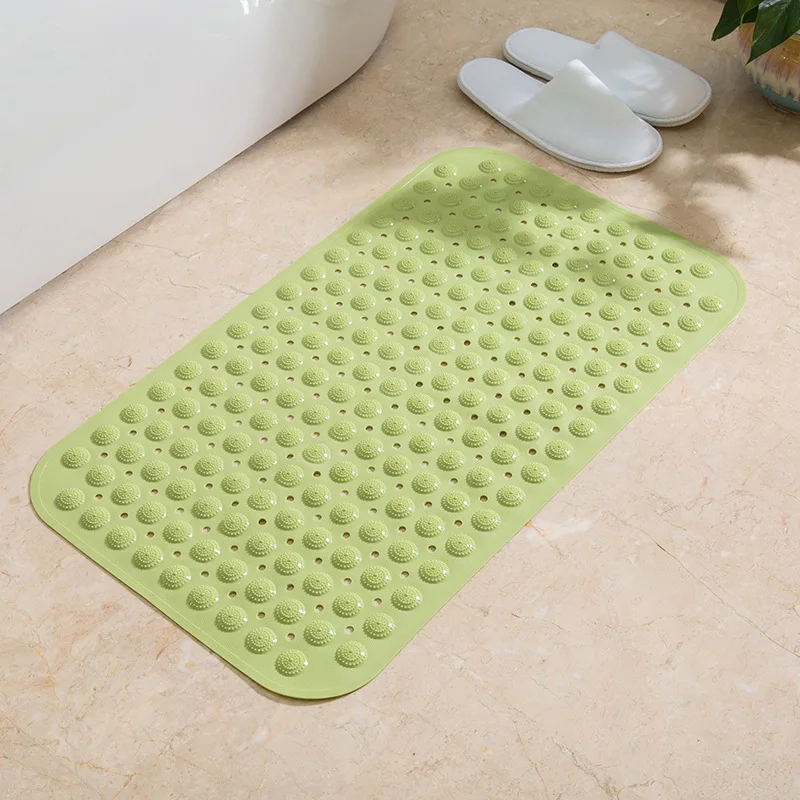 Массажный коврик Домашний акупунктурный коврик для ног массажный нескользящий Ванная комната Душ Мат для мойки ПВХ Ванна мате расслабляющий Импульсный Массажер Уход за здоровьем - Цвет: Зеленый