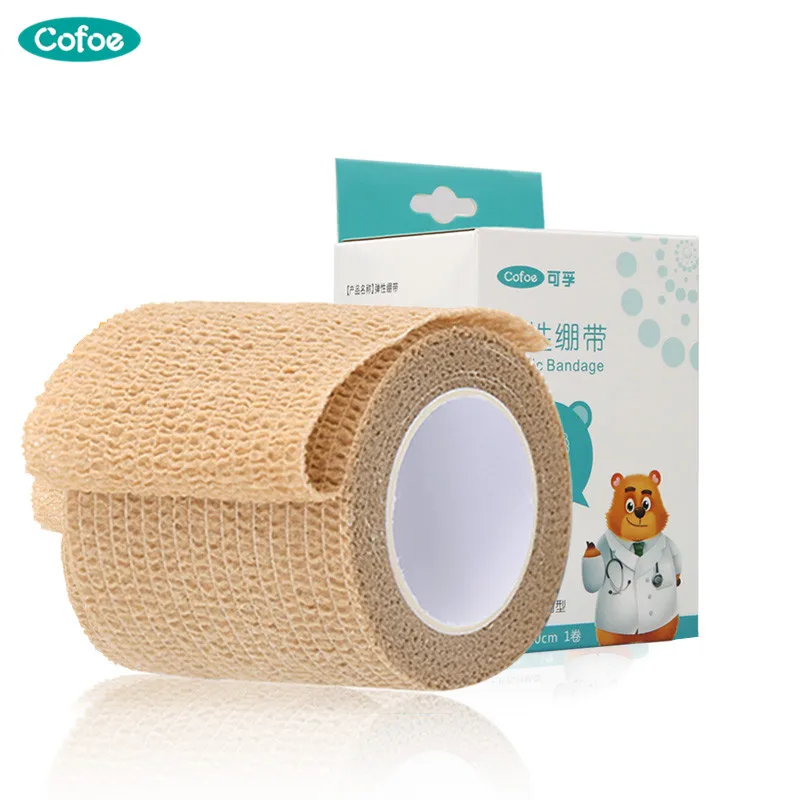 

Cofoe Medical Elastic Bandage Autohension Sport Fixation Compression Wound Dressing Elasticity Gauze Protect Joints Health Care