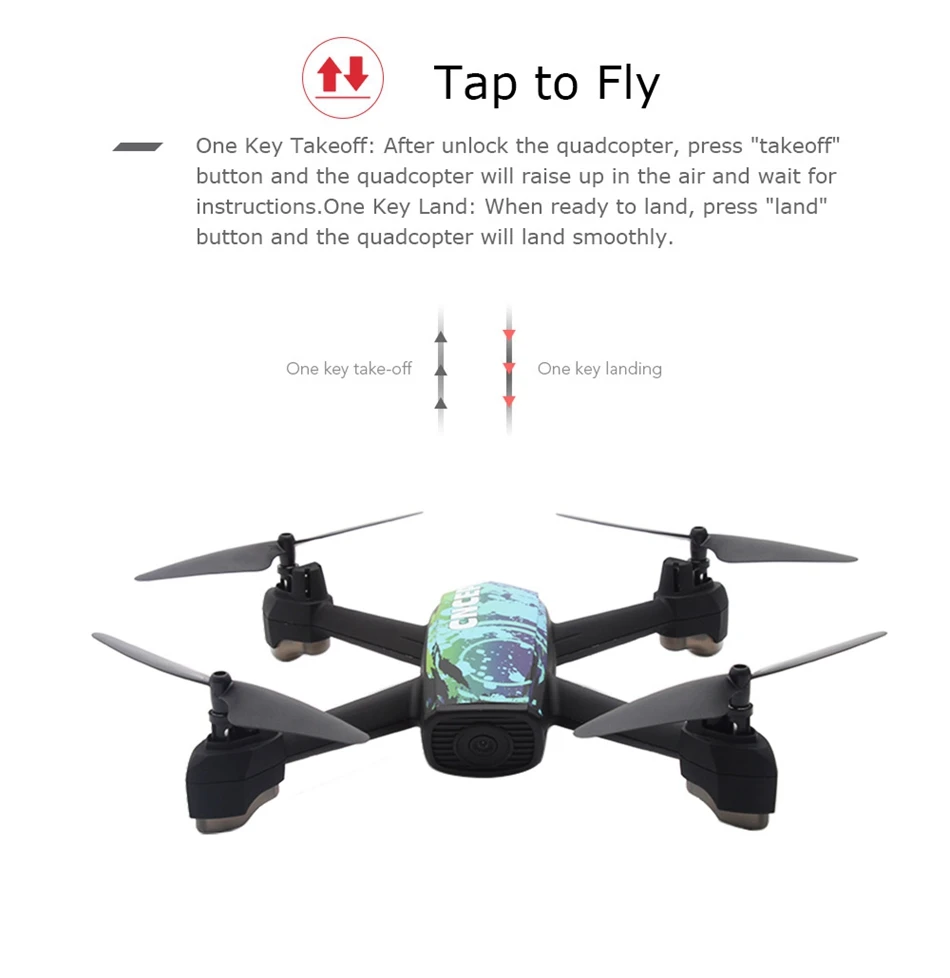 JXD 518 RC Quadcopter 720P HD Camera WIFI FPV GPS Mining Point Drone 2.4GHz 6 Axis Gyro Mini Drone 360 Rotation Headless Mode  (10)