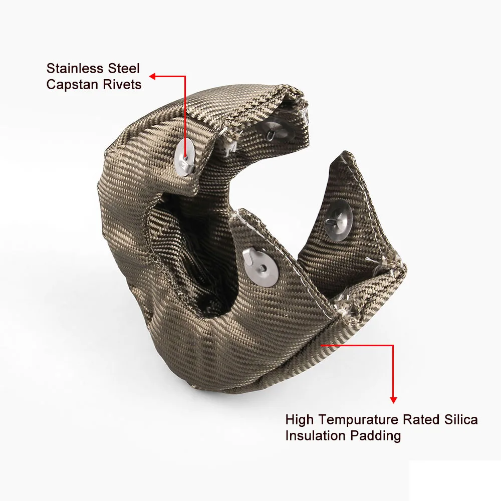 Автомобильный модифицированный турбинный тепловой экран T3 Титан волокно из вулканической лавы турбо защитный чехол анти-старения Водонепроницаемый автомобиля Запчасти