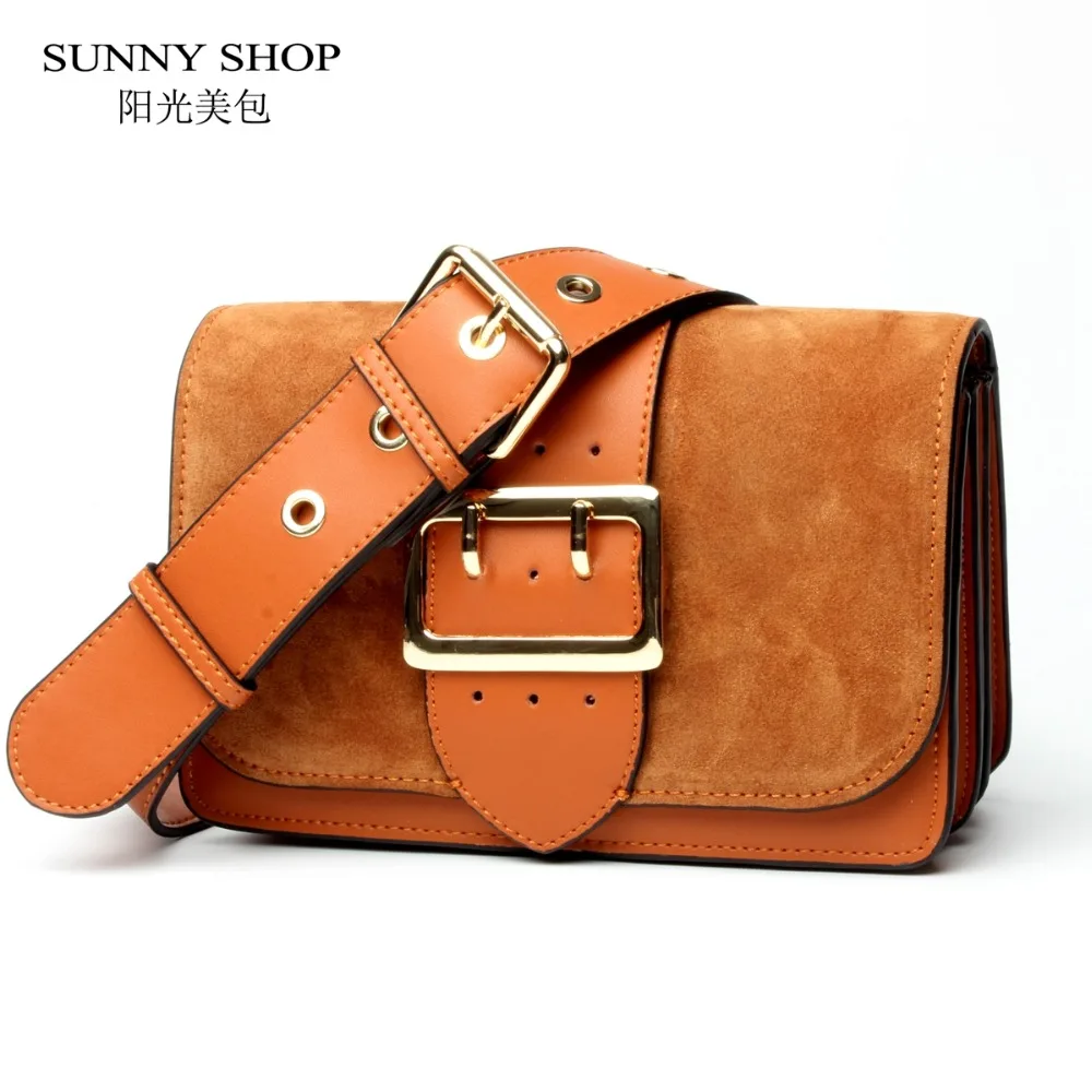 SUNNY SHOP Brand Designer Women Shoulder Bag 2017 New Fashion Genuine font b Leather b font