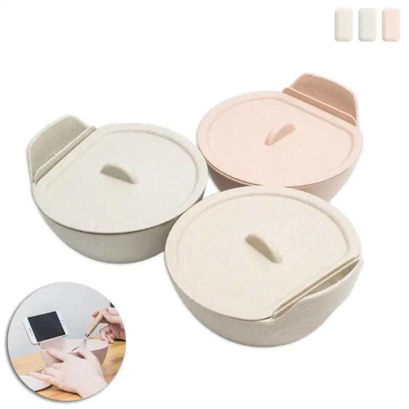 Creative Wheat Straw Lazy Mobile Phone Bowl Instant noodles Bowl Rice