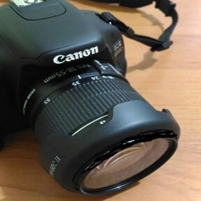 Бленда Foleto для объектива камеры объектив с объективом 18 55 мм canon ef 500d 600d 1000d 110d