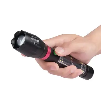 

Universal Flashlight Solar Powered Torch Light 5000LM T161 Strobe Torch