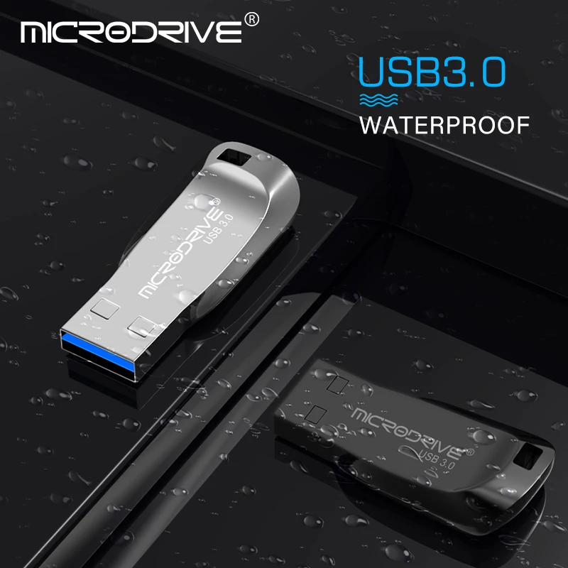 Microdrive брендовый металлический флеш-накопитель Usb 3,0 16 ГБ 32 ГБ 128 Гб 64 Гб USB 3,0 Usb флеш-накопитель карта памяти