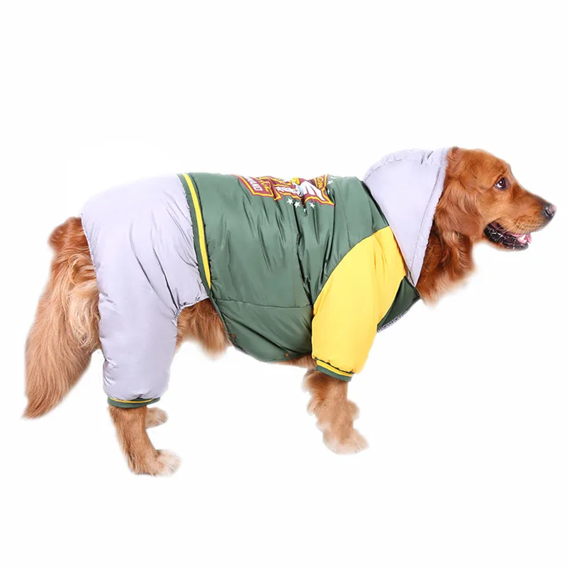 Золотистый ретривер, одежда для собак, зимняя бейсбольная куртка для собак, теплый лабрадор, одежда для больших собак, одежда Alaska ubranka dla psa