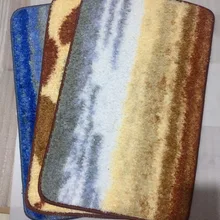 Экологически чистый мягкий удобный Печатный коврик для ванной двери противоскользящие моющиеся коврики