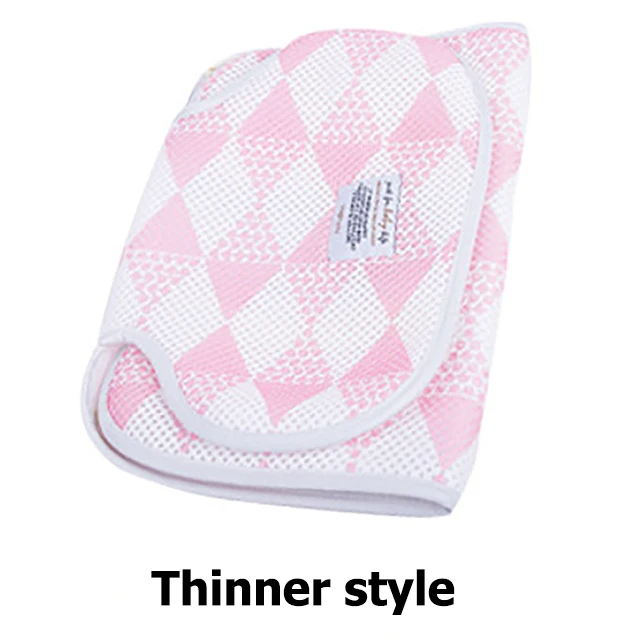 Летний коврик для детской коляски, безопасный коврик для детского сиденья, подушка для сиденья для малышей, поддерживающая голову, автомобильное сиденье, аксессуары для коляски - Цвет: Pink Thinner