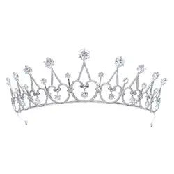Классический кубический цирконий свадебное, королевское, для невесты королевская тиара корона женщины для выпускного на волосы ювелирные