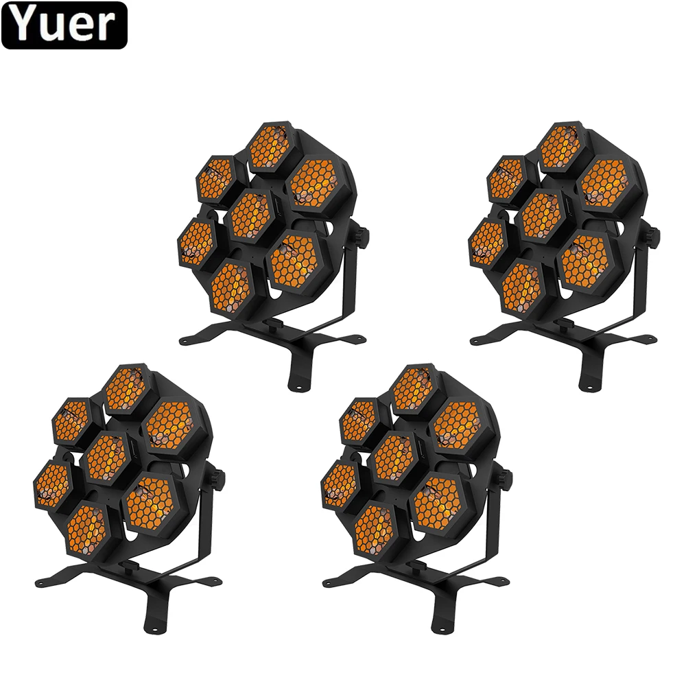 

4Pcs/Lot 7X100W Retro Flash Light Projector DJ Laser Stage Light Magic Effect Disco With Controller Moving Head Party Stage Lamp