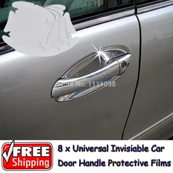 

80 x Universal Invisible Car Door Handle Scratches Automobile Shakes Protective Vinyl Protector Films