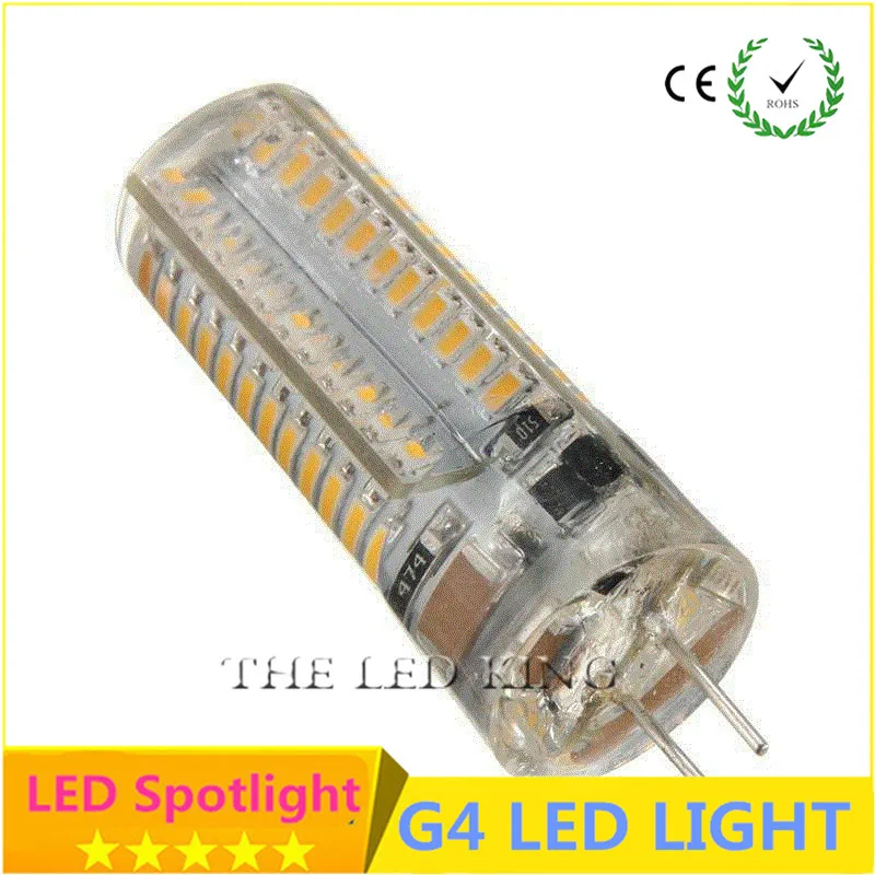 1 шт. CE & RoHs G4 светодиодный кукурузная лампа 220 В 110 AC DC 12 3014 SMD Свеча замена