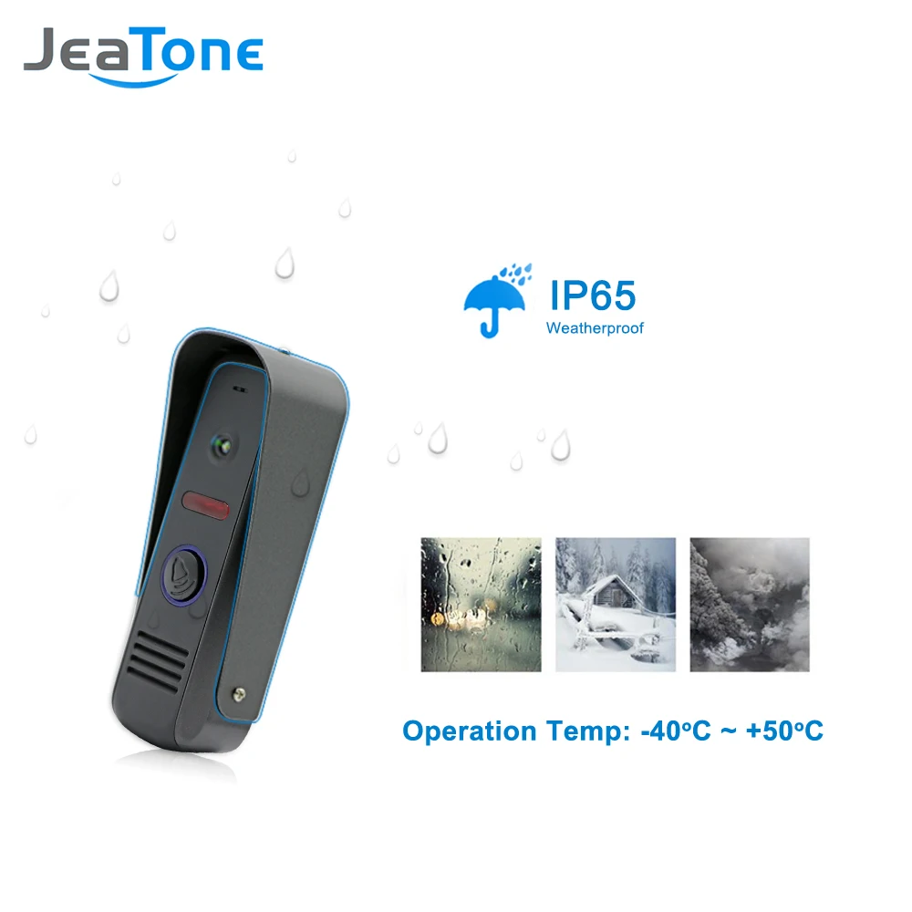 JeaTone 10 'Ɗ проводной видеодомофон контроль доступа сенсорная кнопка