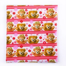 Давид аксессуары 50*145 см мультфильм полиэстер хлопок ткань для ткани детские постельные принадлежности домашний текстиль для шитья куклы Тильда 52336