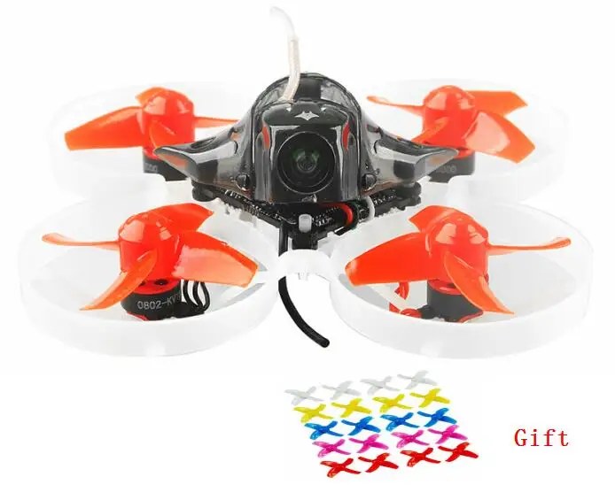 

Happyymodel Mobula7 75mm Crazybee F3 Pro OSD 2S Racing Drone Compatible Frsky Flysky non-EU version with 10 pair Extra Props