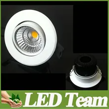 Новое Прибытие 10 Вт 12 Вт COB Светодиодный Светильник Белый Корпус AC85-265V Теплый/Холодный/Чистый Белый 60 Угол Led Встраиваемые Потолочные Litghts CE& ROHS