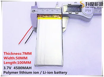 

li-po 2pcs [SD] 3.7V,4500mAH,[7050100] Polymer lithium ion / Li-ion battery for TOY,POWER BANK,GPS,mp3,mp4,cell phone,speaker
