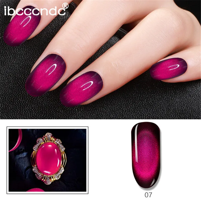 

IBCCCNDC 10ml 3D Cat Eye Gem Nail Polish Magnetic Gel Soak Off Nail Gel Polish Semi Vernis Permanant Gel Varnish Lacuqer Gellak