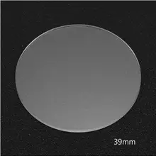 39 мм гладкое плоское сапфировое стекло для часов 1,2 мм толстое против царапин Круглое прозрачное стекло сменный инструмент для ремонта часов