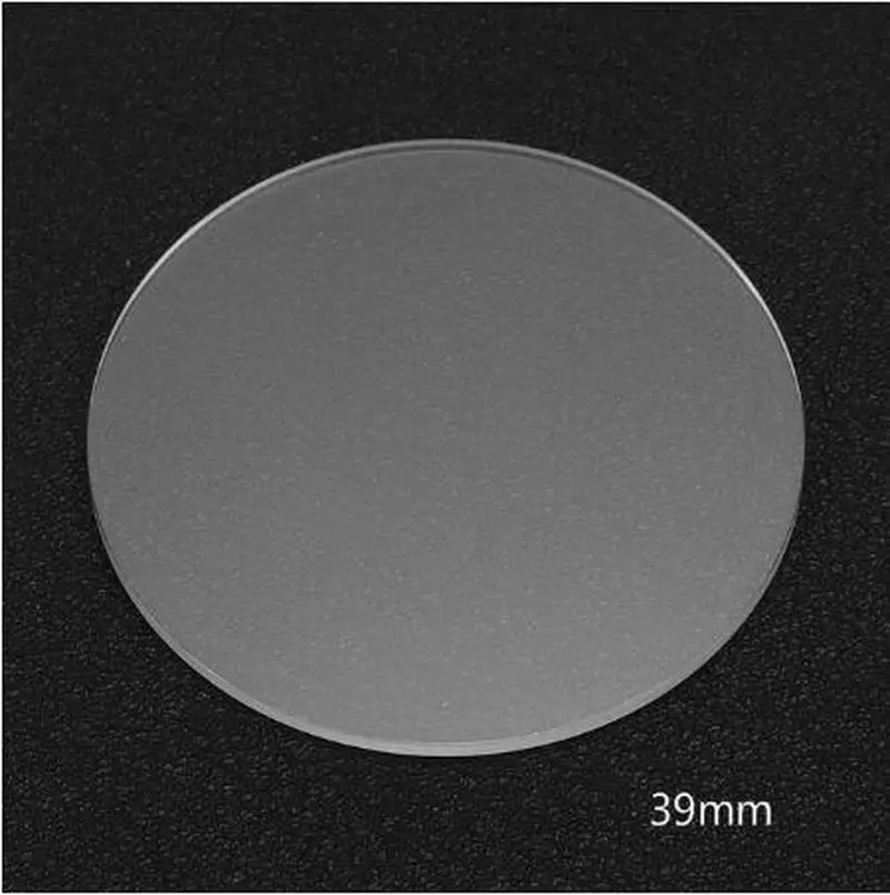 

39mm Smooth Flat Sapphire Watch Glass 1.2mm Thick Anti scratch Round Transparent Crystal Watch Replacement Repair Tool