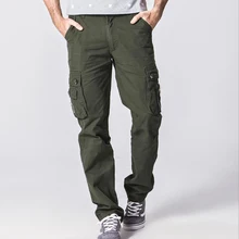 Городские тактические брюки-карго, мужские армейские военные брюки, хлопковые брюки с множеством карманов, эластичные мужские повседневные брюки