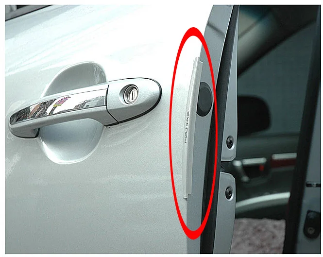 8 Pcs Carbon Fiber Style Car Door Handle Protective Film Stick CL