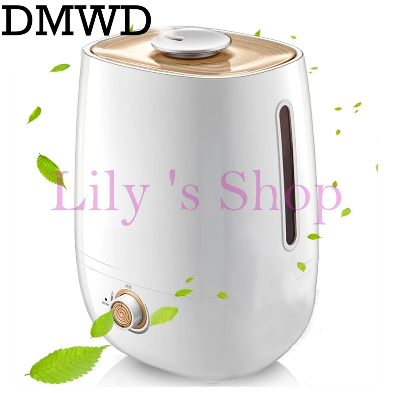 

DMWD Mini Ultrasonic Humidifier Fogger Mute Essential Oil Aromatherapy Diffuser Atomizer Mist maker Air Freshener Purifier 4L EU