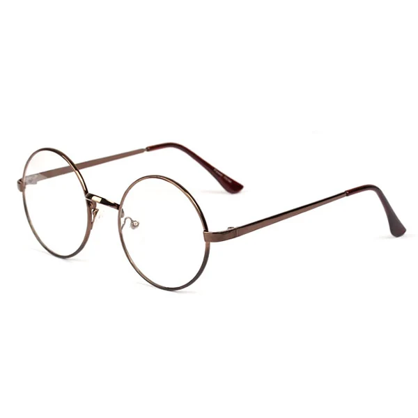 Fashion Retro Round Circle Metal Frame Eyeglasses Clear Lens Eye Glasses Unisex