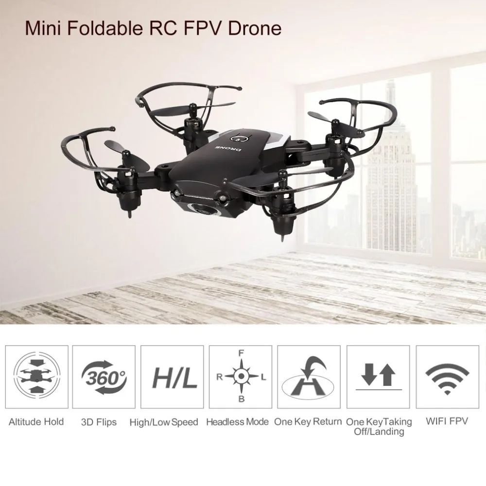 

808 Mini drone with Camera HD 0.3MP/720P Adjustable Camera Real-time Altitude Hold Pocket Foldable FPV RC drone
