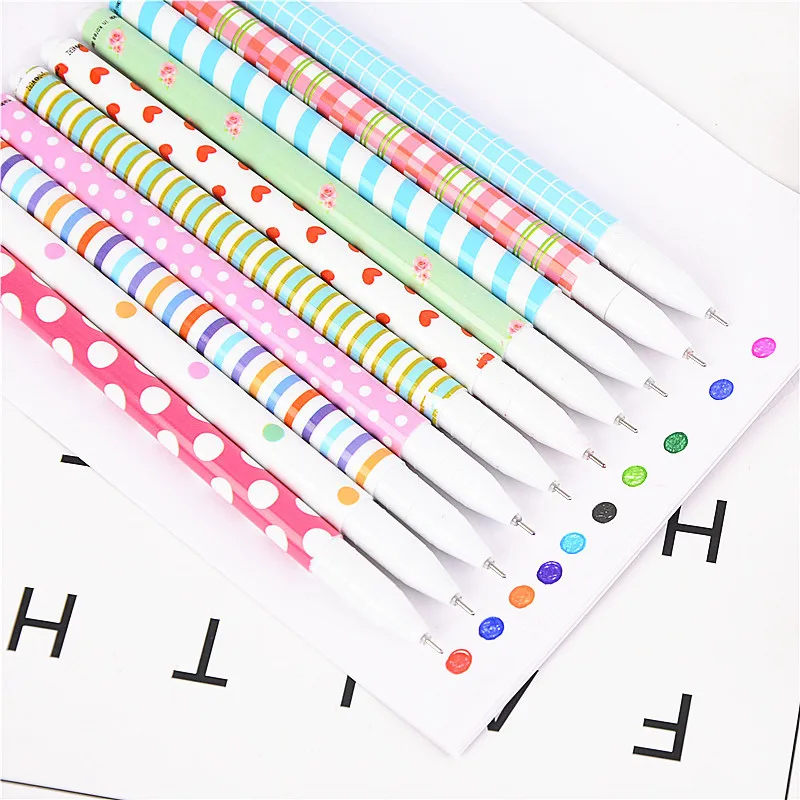 Новые 10 шт/Партия Красочные свежие гелевые ручки, кавайные канцелярские принадлежности корейский цветок canetas Escolar Papelaria подарки для школы и офиса