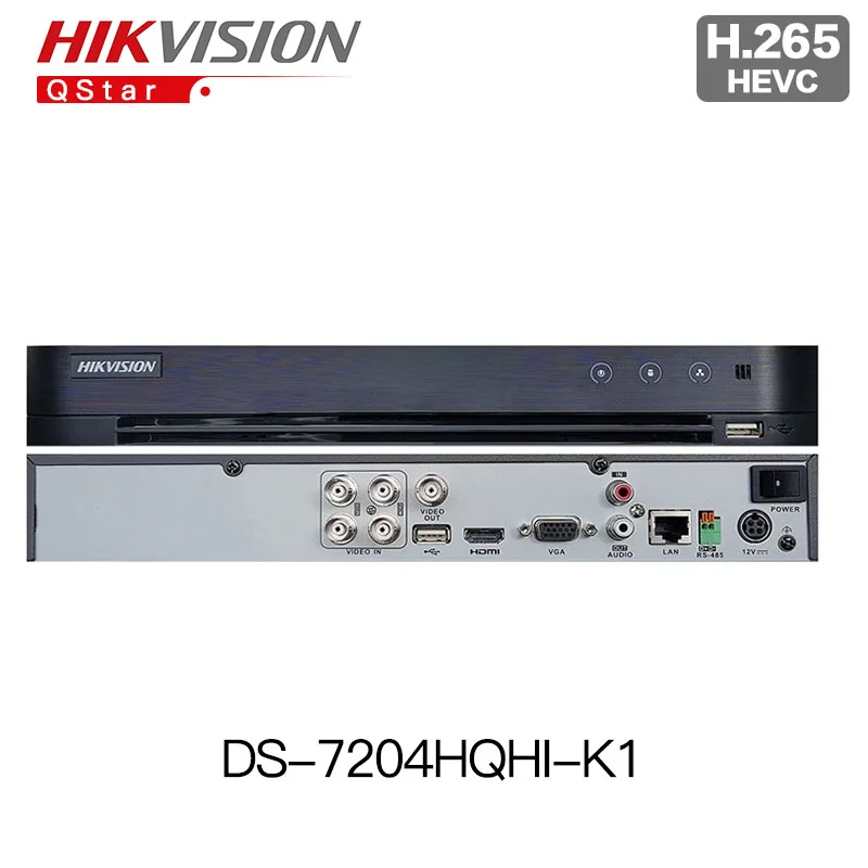 HIKVISION DS-7204HQHI-K1 H.265 TURBO 4 DVR replace DS-7204HQHI-F1/N 4ch up to 3MP Turbo HD TVI Self-adaptive HDTVI/HDCVI/AHD |