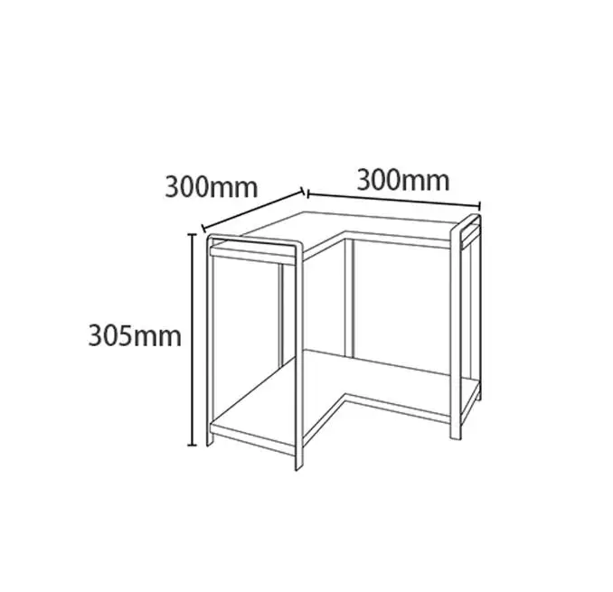 Японский стиль кованого железа квадратный угловой стеллаж для хранения Кухня настольный Приправа бак стеллаж для хранения WY7061102