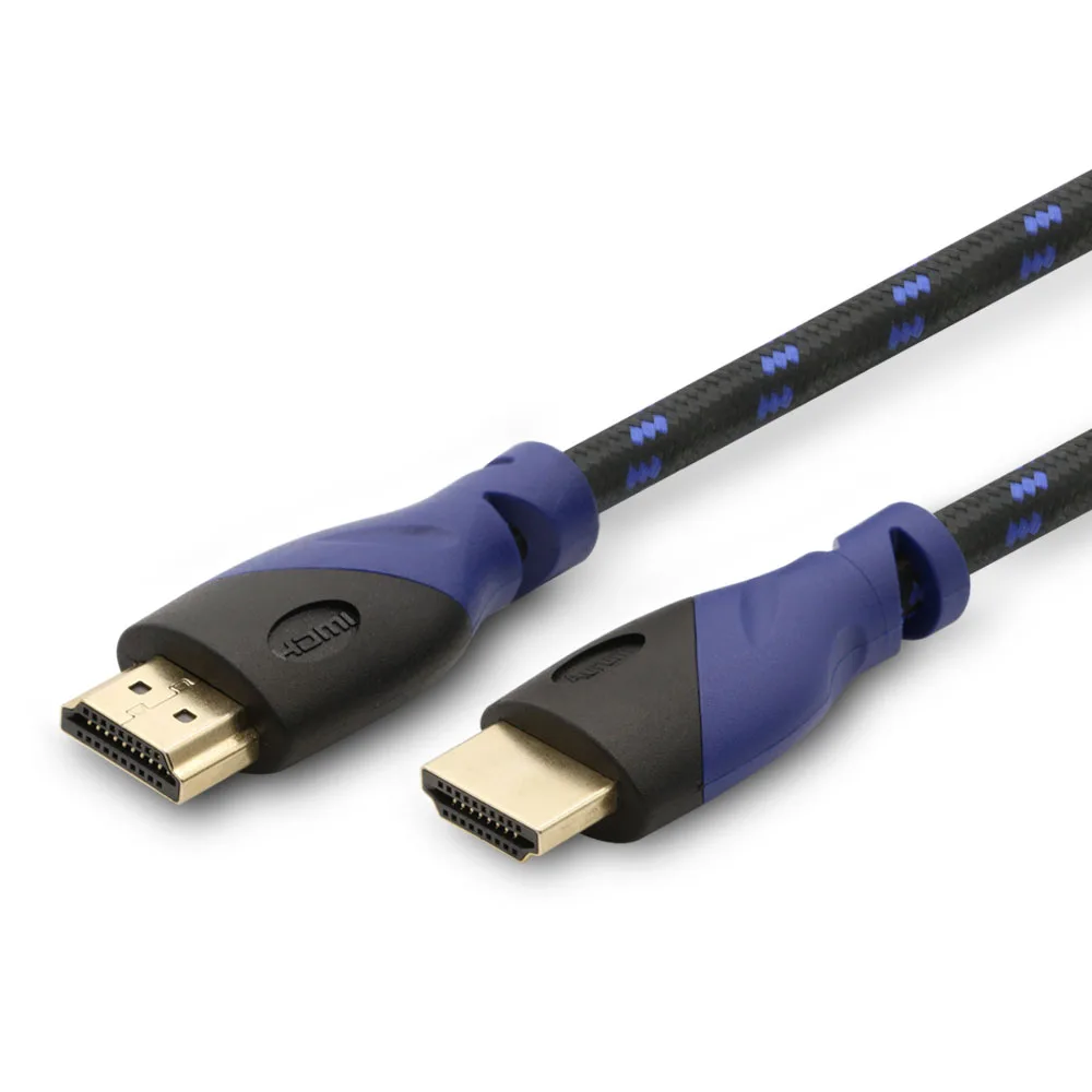 Jack HDMI to HDMI Cable Male to Male Braided Video & Audio Cable
