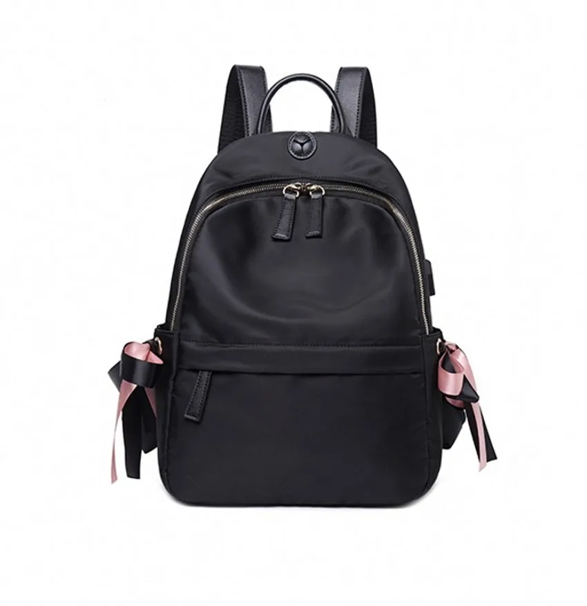 

High Quality Waterproof Oxford Backpack Hot Korean Style Students Travel Bag Black Pink Khaki Girls School Bag Laptop Backpack