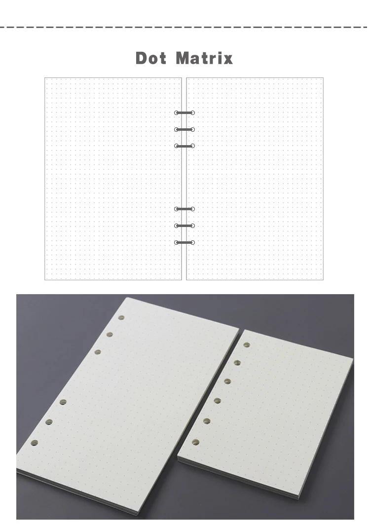 CXZY A5 A6 A7 запасной лист страницы спираль блокнот бумажный планировщик Еженедельный Ежемесячный план точечная сетка пустой эскиз пуля ежедневно