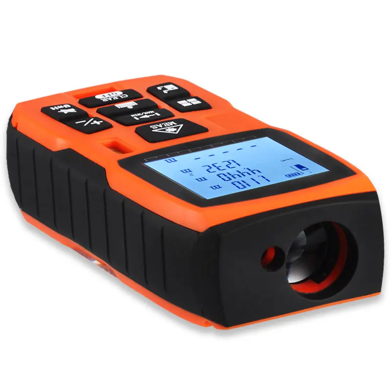LOMVUM 40-120M Laser Distance Meter with Large LCD and Backlight for Wide Range Measurement