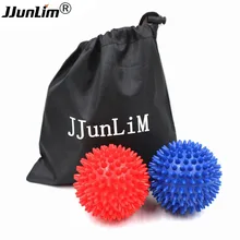 2 шт. 7,5 см Footful колючие массажный шарик Фитнес Crossfit Лакросс шарики, чтобы облегчить& Relax миофасциальные, ноги, грудь и мышцы спины