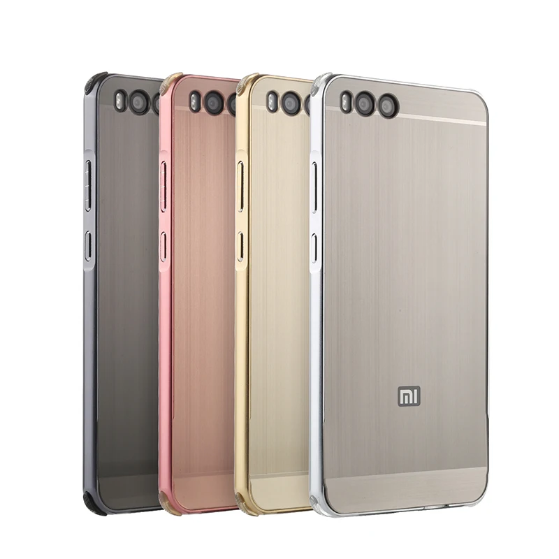 

For Xiaomi mi note 3 Case for mi note3 Brushed Back Cover Hard Case with Plating Metal Frame Case for Xiaomi mi note 3 5.5