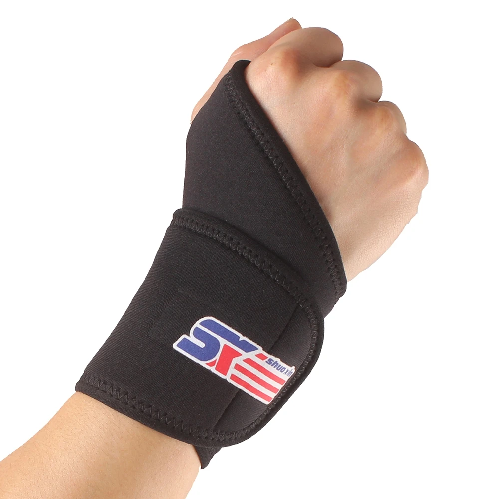 Манжет для поддержки запястья руки Спорт Тренажерный зал эластичная повязка на запястье для компрессии протектор-черный поддержка запястья для фитнеса