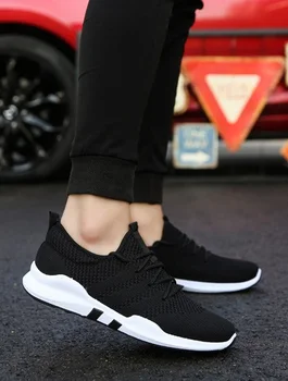 

Pop Brand Men Shoes Lightweight Sneakers Breathable Slip-on Casual Shoes For Adult Fashion Footwear Zapatillas Hombre 2colors