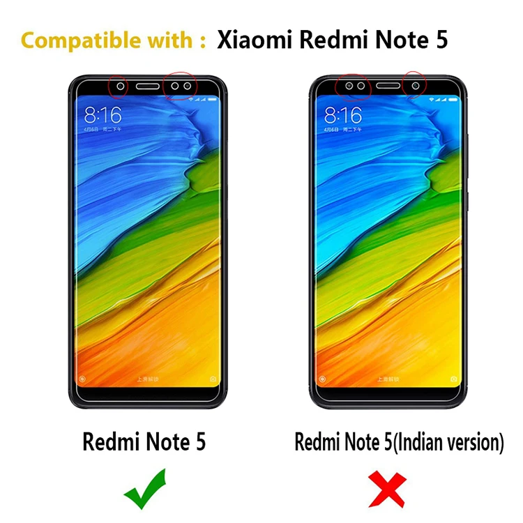 2.5D 0,26 мм 9H Премиум Закаленное стекло для Xiaomi Redmi Note 5 Защита экрана закаленное защитное стекло для Redmi Note 5