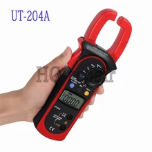 UNI-T UT204A 204 UT-204A Цифровой Токоизмерительные Напряжение AC DC Температура Конденсатора 600A Ток Диода Авто Диапазон Мультиметр