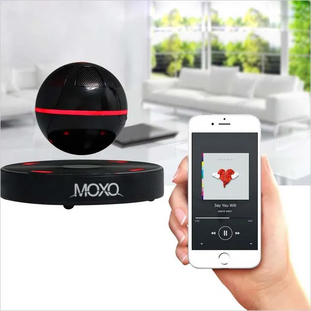 MOXO Portable Mini Wireless Bluetooth Speaker Magnetic Levitation 3D Music font b Player b font Subwoofer