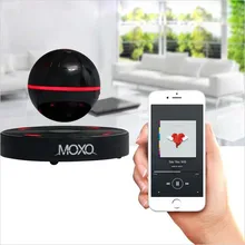 MOXO Portable Mini Wireless Bluetooth Speaker Magnetic Levitation 3D Music Player Subwoofer with Mic Hands-free NFC
