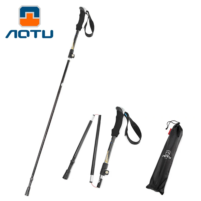 Plegable bastones ajustable plegable polos externa con sistema de bloqueo rápido nieve y barro cesta para Trekking escalada Plegable bastones ajustable plegable polos externa con sistema de bloqueo rápido nieve y barro cesta para Trekking escalada